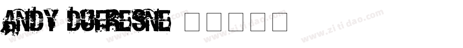 Andy Dufresne字体转换